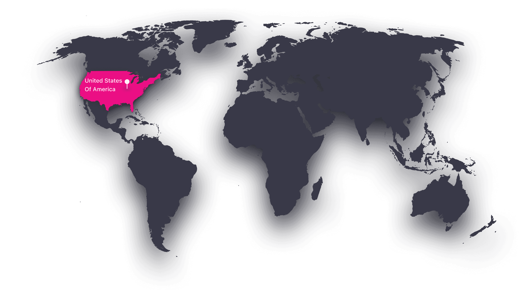 World Map with Gurgaon marked